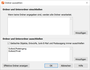 Outlook ausschliessen